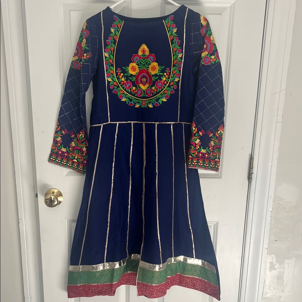 Rang Ja khader embroidered frock